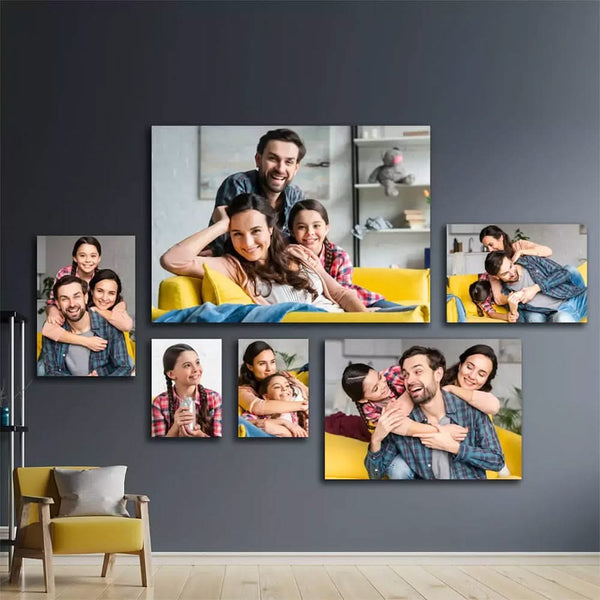 Custom Multi Panels Canvas Sets, 6 Piece Photos Into Canvas Print Sets, Decorate Your Photos Wall Art
